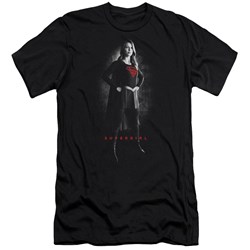 SuperGirl - Mens Supergirl Noir Premium Slim Fit T-Shirt