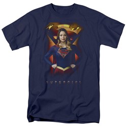 SuperGirl - Mens Standing Symbol T-Shirt
