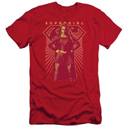 SuperGirl - Mens Ready Set Premium Slim Fit T-Shirt