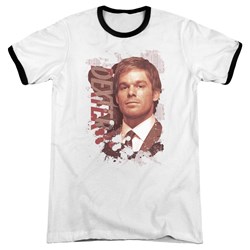 Dexter - Mens Splatter Ringer T-Shirt