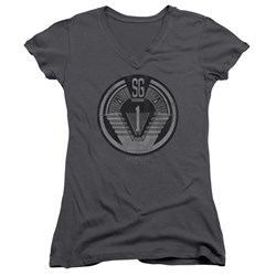 Stargate SG1 - Juniors Team Badge V-Neck T-Shirt