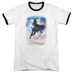SuperGirl - Mens Endless Sky Ringer T-Shirt