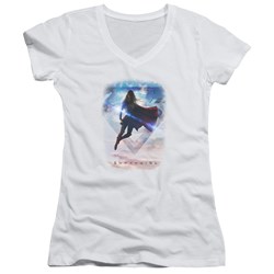 SuperGirl - Juniors Endless Sky V-Neck T-Shirt
