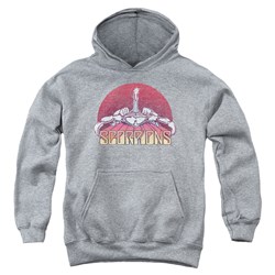 Scorpions - Youth Scorpions Color Logo Distressed Pullover Hoodie