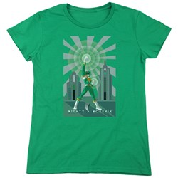 Power Rangers - Womens Green Ranger Deco T-Shirt