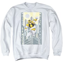 Power Rangers - Mens White Ranger Deco Sweater