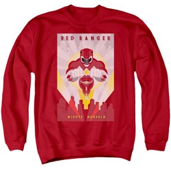 Power Rangers - Mens Red Deco Sweater
