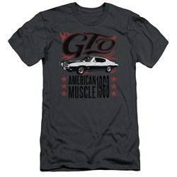 Pontiac - Mens Gto Flames Premium Slim Fit T-Shirt
