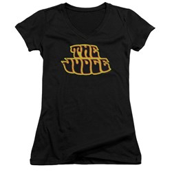 Pontiac - Juniors Judge Logo V-Neck T-Shirt