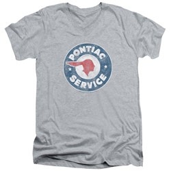 Pontiac - Mens Vintage Pontiac Service V-Neck T-Shirt