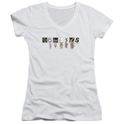 Genesis - Juniors New Logo V-Neck T-Shirt