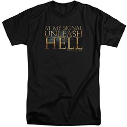 Gladiator - Mens Unleash Hell Tall T-Shirt