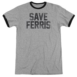 Ferris Bueller - Mens Save Ferris Ringer T-Shirt