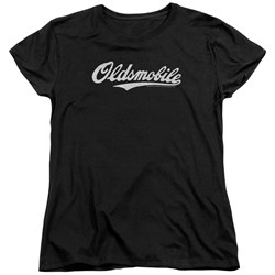 Oldsmobile - Womens Oldsmobile Cursive Logo T-Shirt