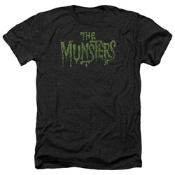 The Munsters - Mens Distress Logo Heather T-Shirt