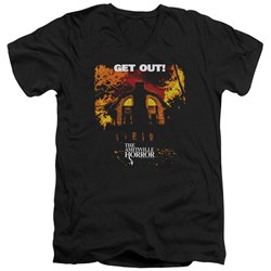 Amityville Horror - Mens Get Out V-Neck T-Shirt