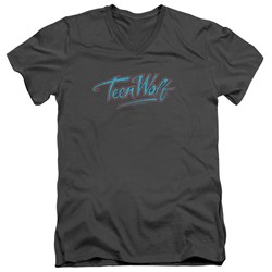 Teen Wolf - Mens Neon Logo V-Neck T-Shirt