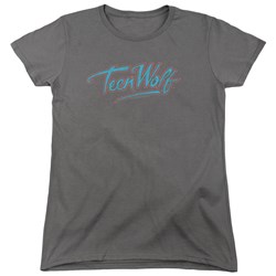 Teen Wolf - Womens Neon Logo T-Shirt