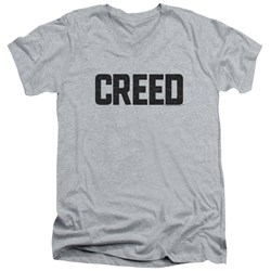 Creed - Mens Cracked Logo V-Neck T-Shirt