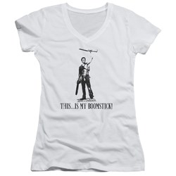 Army Of Darkness - Juniors Boomstick! V-Neck T-Shirt