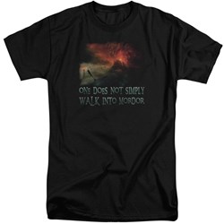 Lord Of The Rings - Mens Walk In Mordor Tall T-Shirt