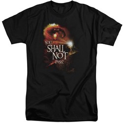 Lord Of The Rings - Mens You Shall Not Pass Tall T-Shirt