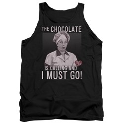 I Love Lucy - Mens Chocolate Calling Tank Top
