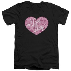 I Love Lucy - Mens Many Moods Logo V-Neck T-Shirt