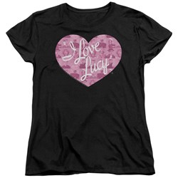 I Love Lucy - Womens Many Moods Logo T-Shirt