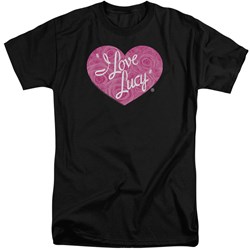 I Love Lucy - Mens Floral Logo Tall T-Shirt