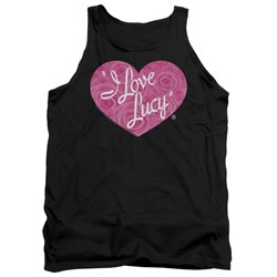 I Love Lucy - Mens Floral Logo Tank Top