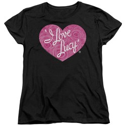 I Love Lucy - Womens Floral Logo T-Shirt