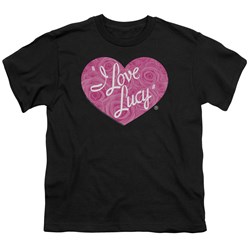 I Love Lucy - Big Boys Floral Logo T-Shirt