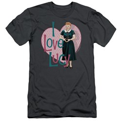 I Love Lucy - Mens Heart You Premium Slim Fit T-Shirt