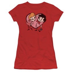 I Love Lucy - Juniors Cartoon Love T-Shirt