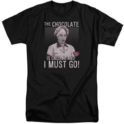 I Love Lucy - Mens Chocolate Calling Tall T-Shirt