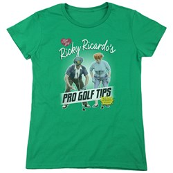 I Love Lucy - Womens Pro Golf Tips T-Shirt