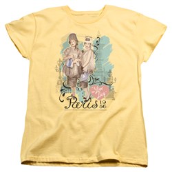 I Love Lucy - Womens Paris Dress T-Shirt