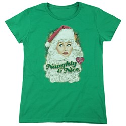 I Love Lucy - Womens Santa T-Shirt