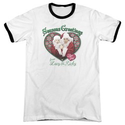 I Love Lucy - Mens Seasons Greetings Ringer T-Shirt