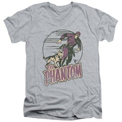 Phantom - Mens Phantom And Dog V-Neck T-Shirt