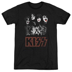 Kiss - Mens Rock The House Ringer T-Shirt