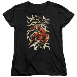 Justice League - Womens Electric Run T-Shirt