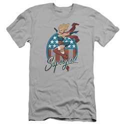 Justice League - Mens Supergirl Bombshell Slim Fit T-Shirt