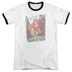 Justice League - Mens Running Wild Ringer T-Shirt