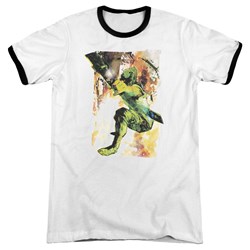Justice League - Mens Painted Archer Ringer T-Shirt