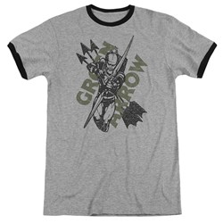 Justice League - Mens Archers Arrows Ringer T-Shirt