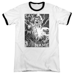 Justice League - Mens Say My Name Ringer T-Shirt