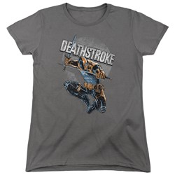 Justice League - Womens Deathstroke Retro T-Shirt