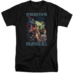 Justice League - Mens Strength In Number Tall T-Shirt